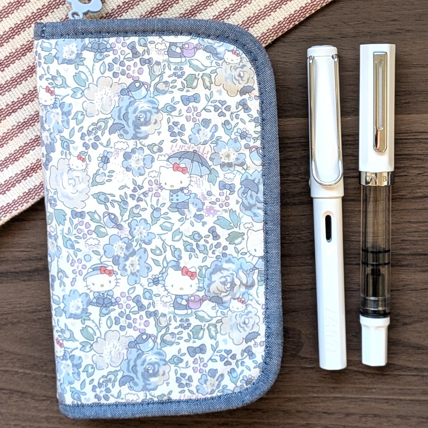 Blue Hello Kitty - 6 Slot Zipper