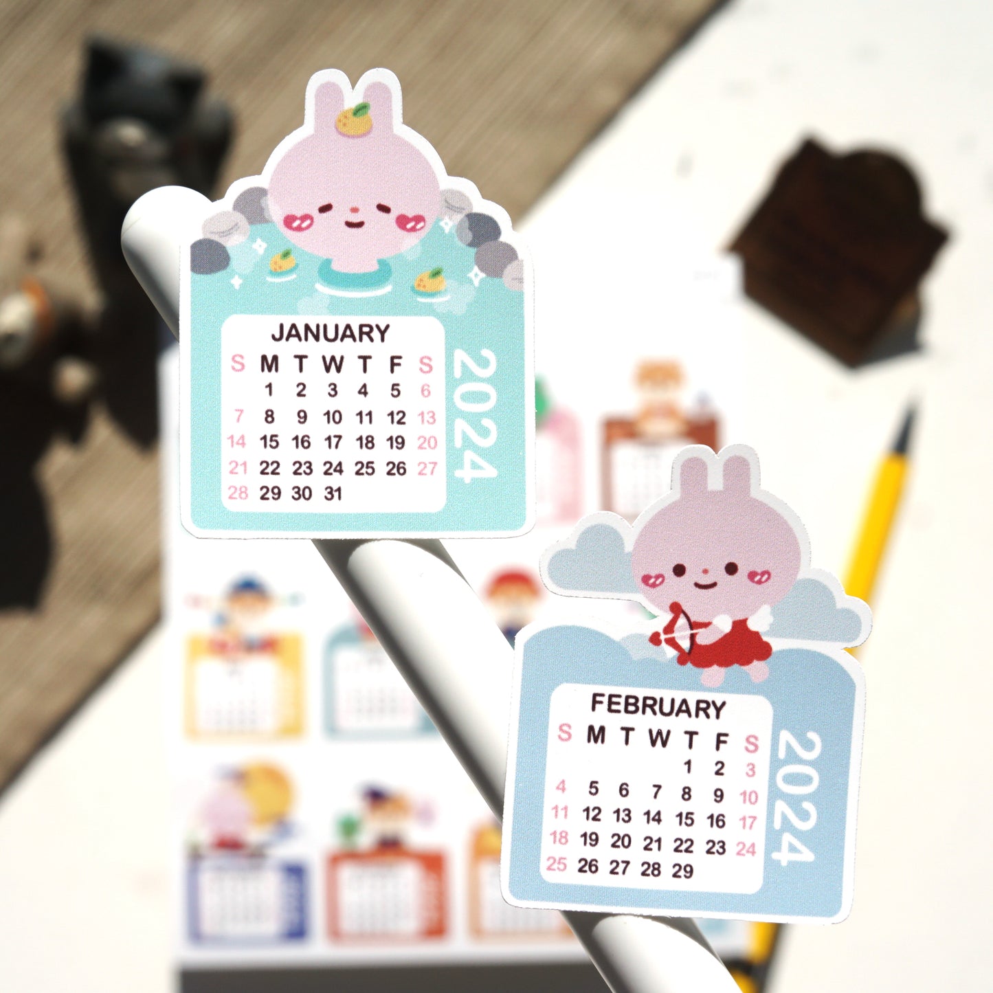 Mini Calendars 2024 (Sun start)