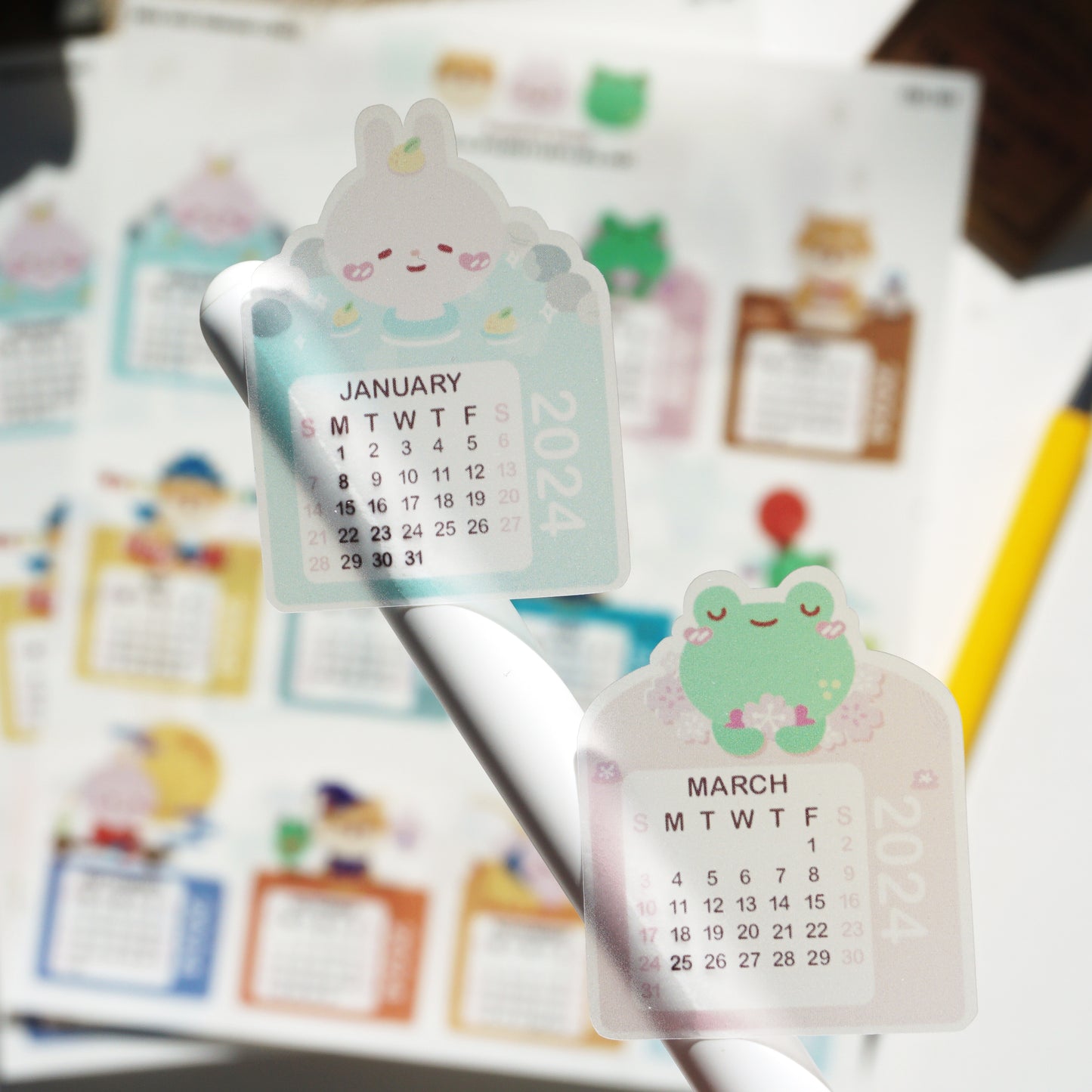 Mini Calendars 2024 (Sun start)