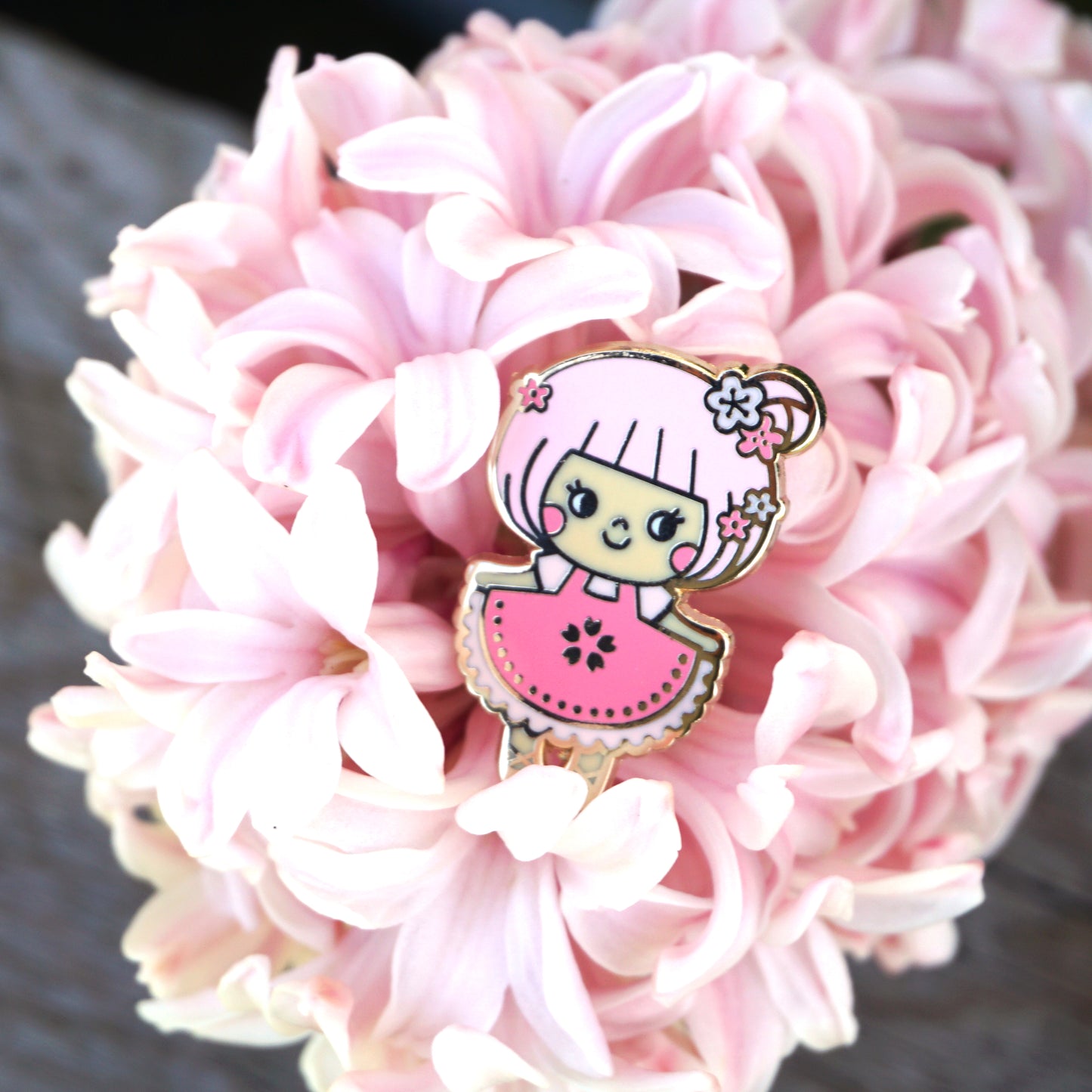 Cherry Blossom Enamel Pin