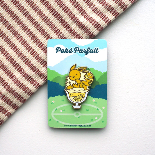 Poke Parfait - Lemon Custard - Enamel Pin