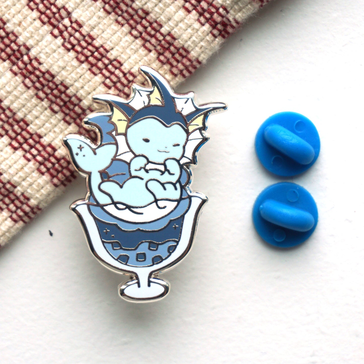 Poke Parfait - Blue Raspberry Jelly - Enamel Pin