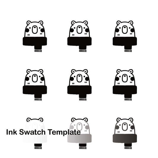 Ink Swatch Template - Bear