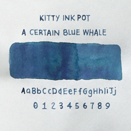 Kitty Ink Pot - A Certain Blue Whale