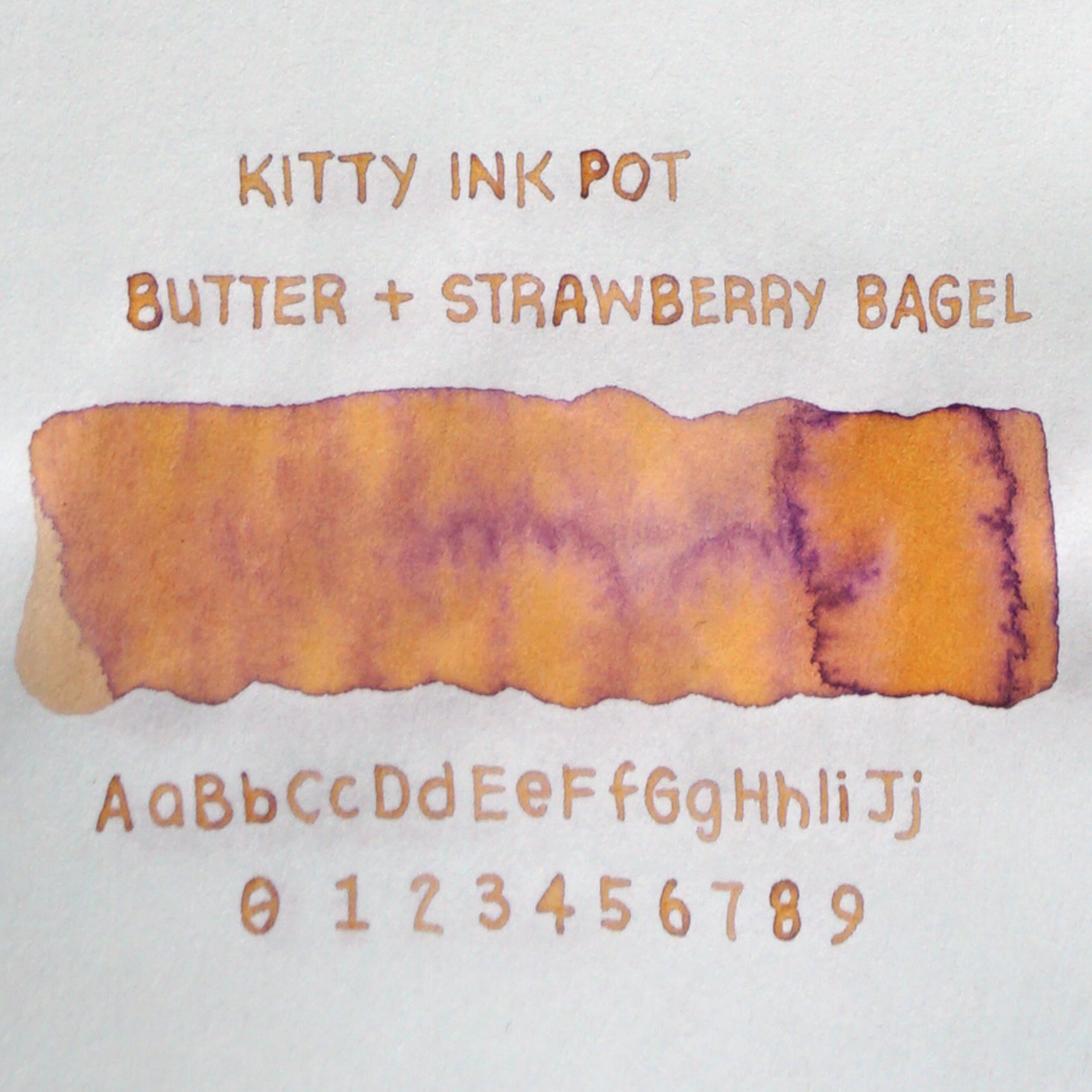 Kitty Ink Pot - Butter & Strawberry Bagel – Pixelette Studio