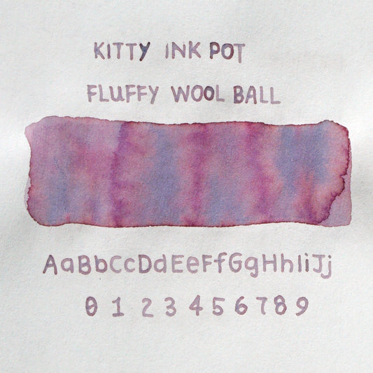 Kitty Ink Pot - Fluffy Wool Ball