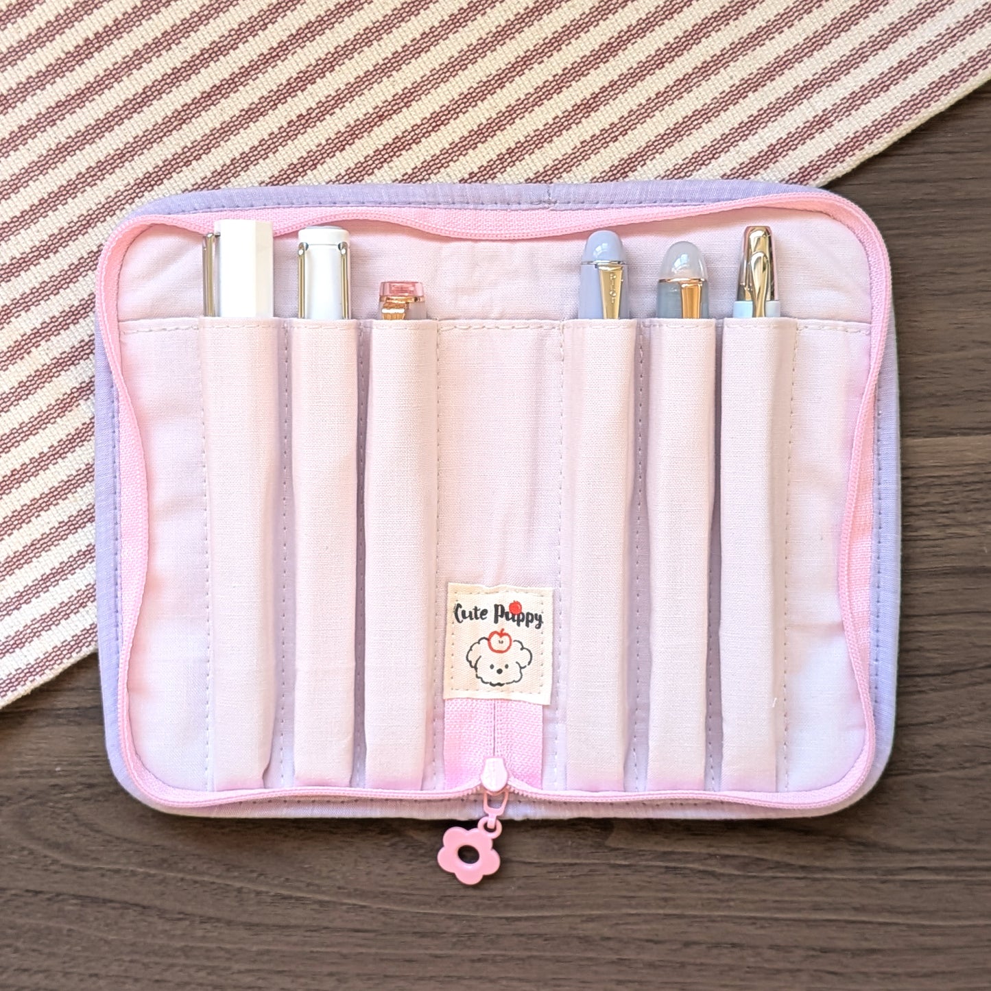 Light Purple Kuromi - 6 Slot Zipper