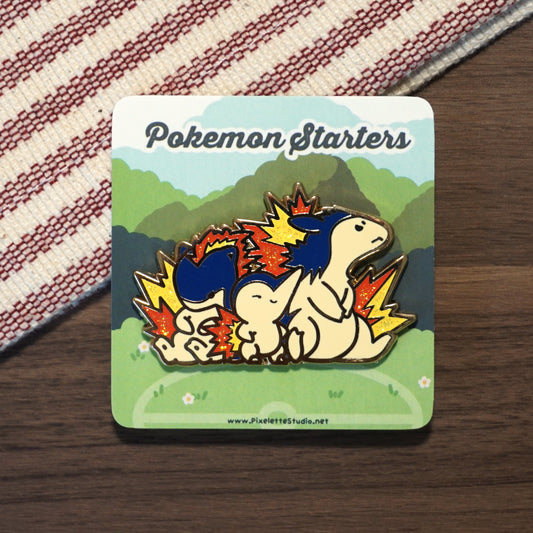 Poke Starters - Fire - Enamel Pin