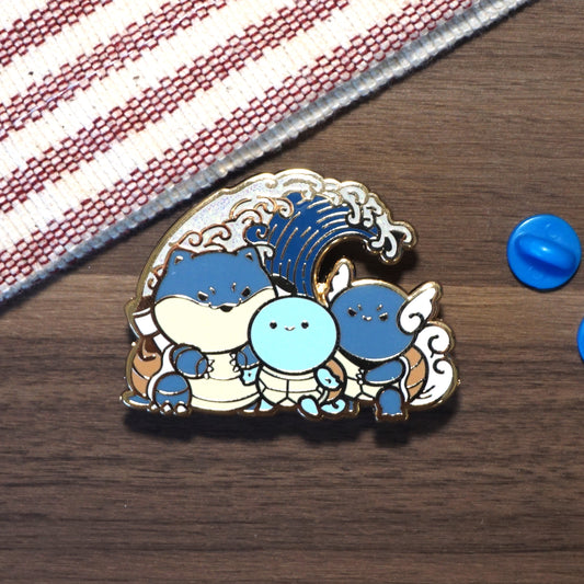 Poke Starters - Water - Enamel Pin