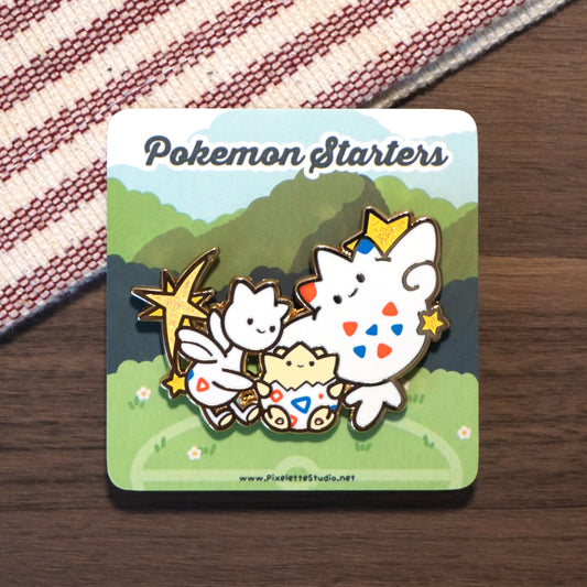 Poke Starters - Egg- Enamel Pin