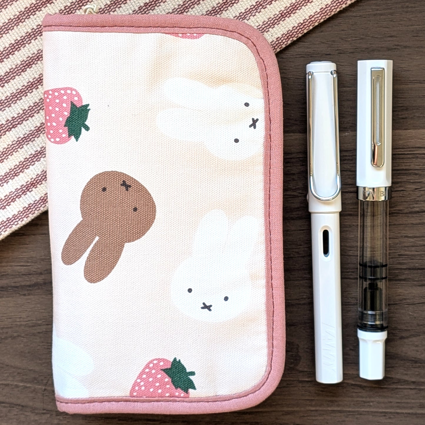 Pink Miffy - 6 Slot Zipper