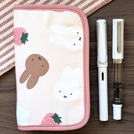 Pink Miffy - 6 Slot Zipper
