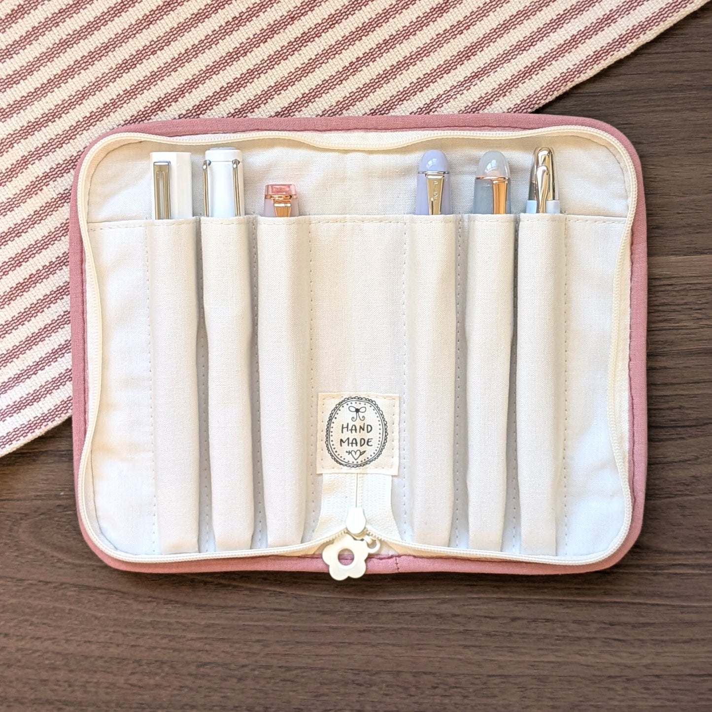 Pink Miffy - 6 Slot Zipper