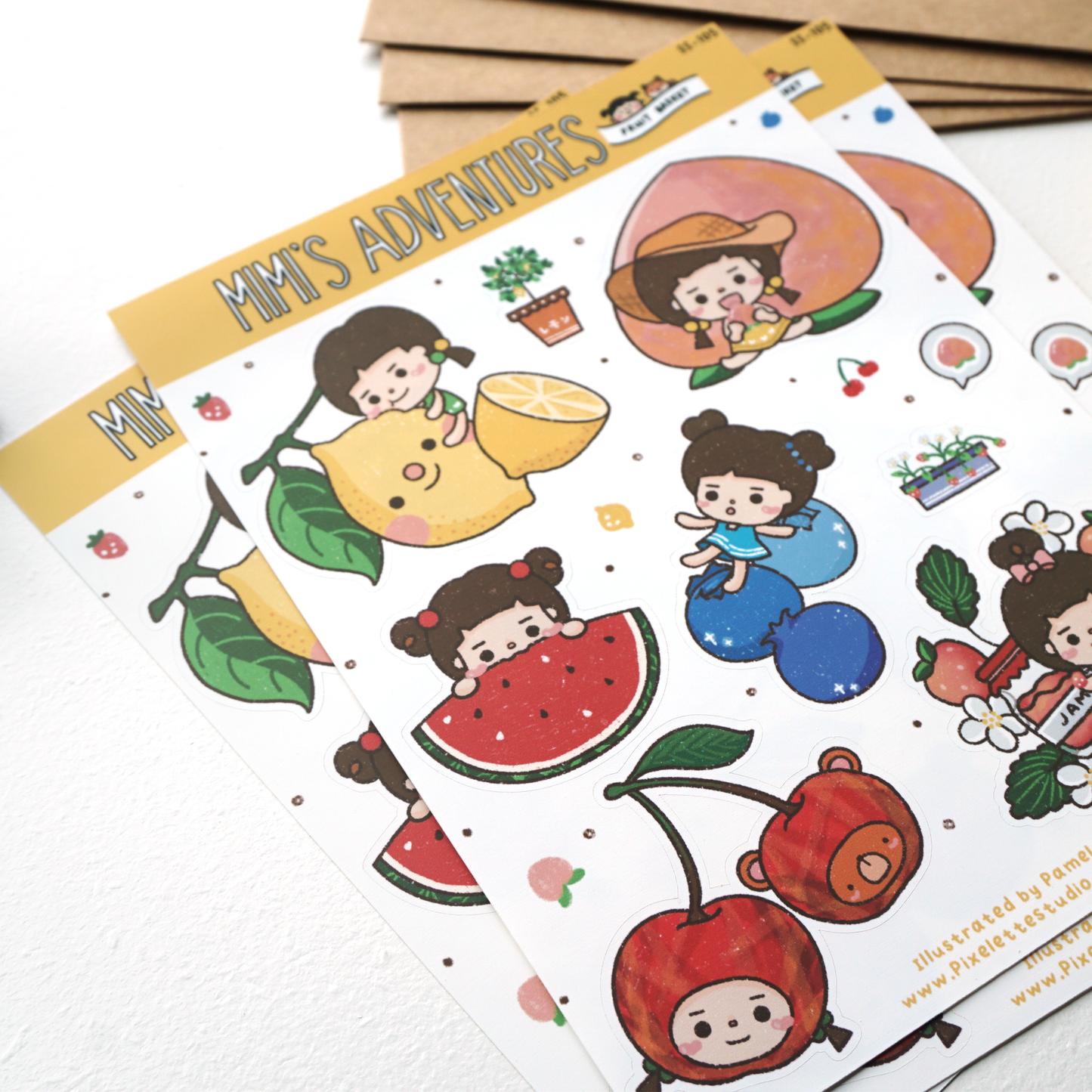Fruit Basket Sticker Sheet