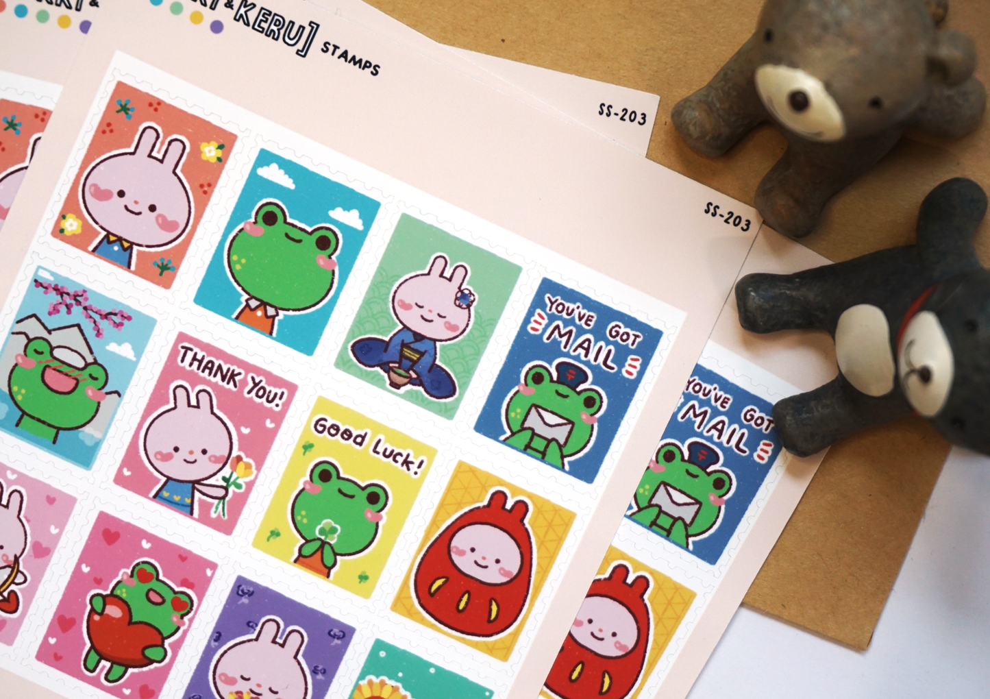 Stamps - Tokki & Keru Sticker Sheet