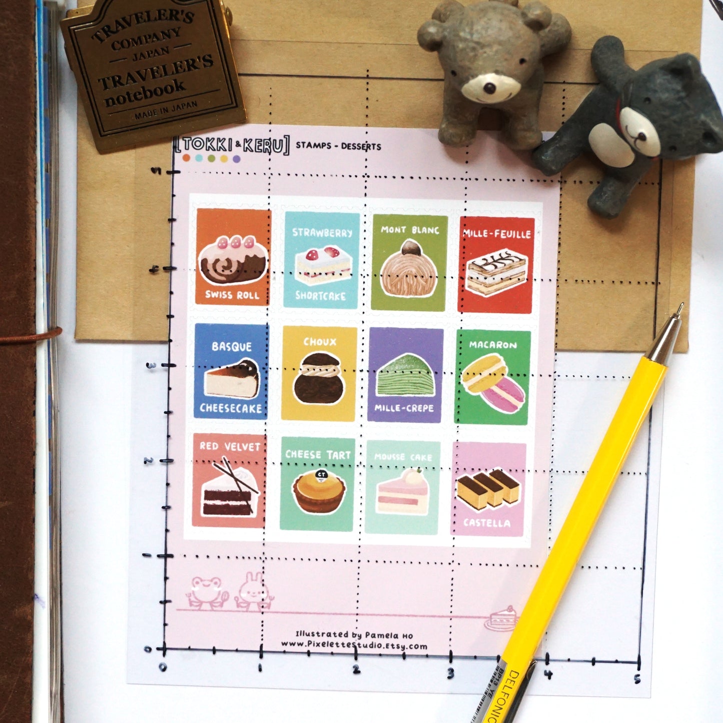 Stamps - Pastries Sticker Sheet