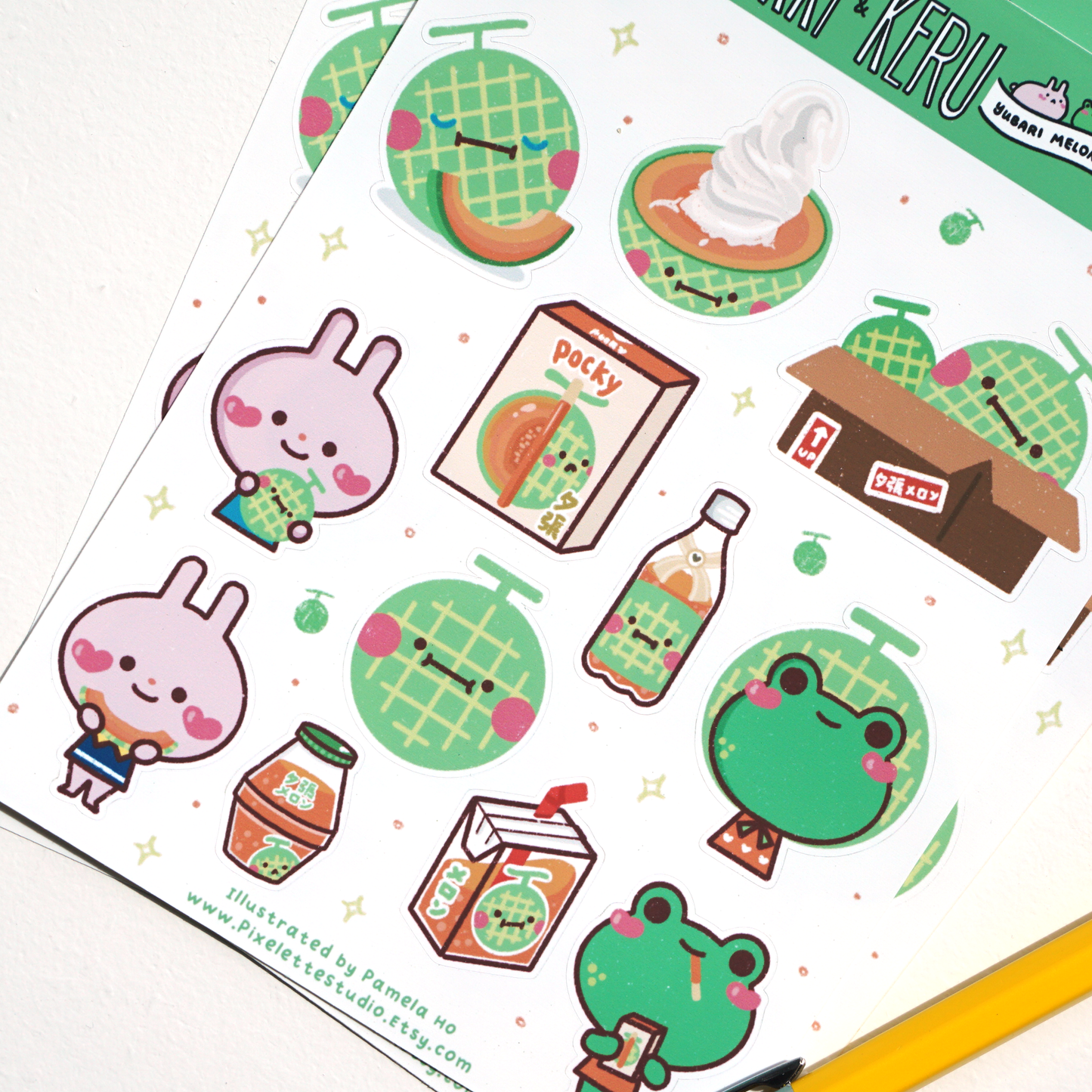 Yubari Melon Sticker Sheet