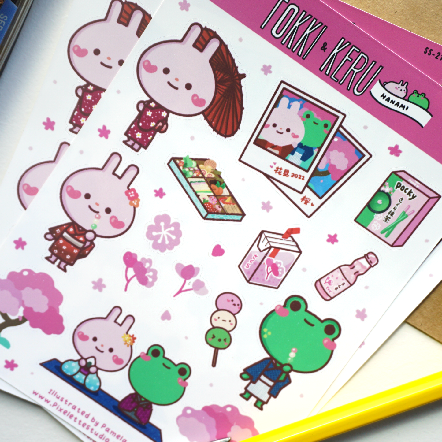 Hanami Sticker Sheet