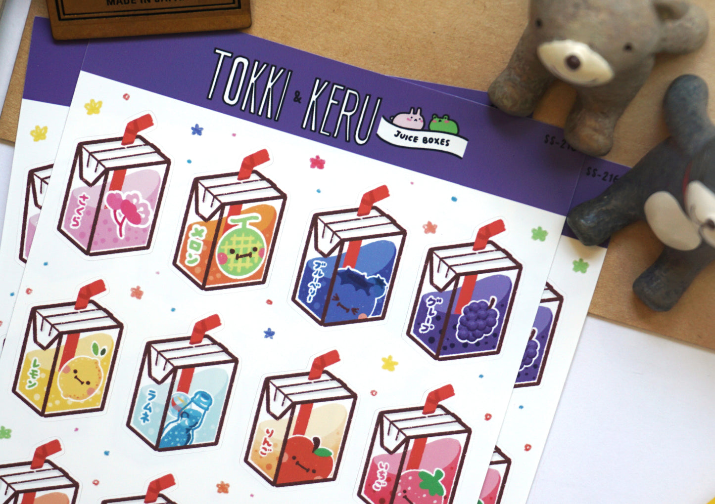 Juice Box Sticker Sheet