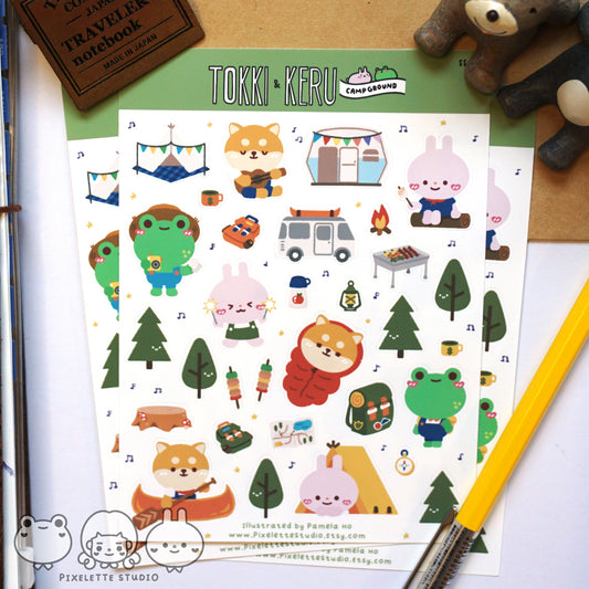 Campgrounds Sticker Sheet