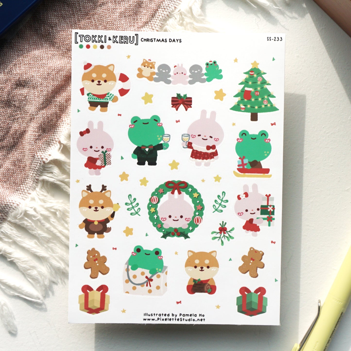 Christmas Days Sticker Sheet