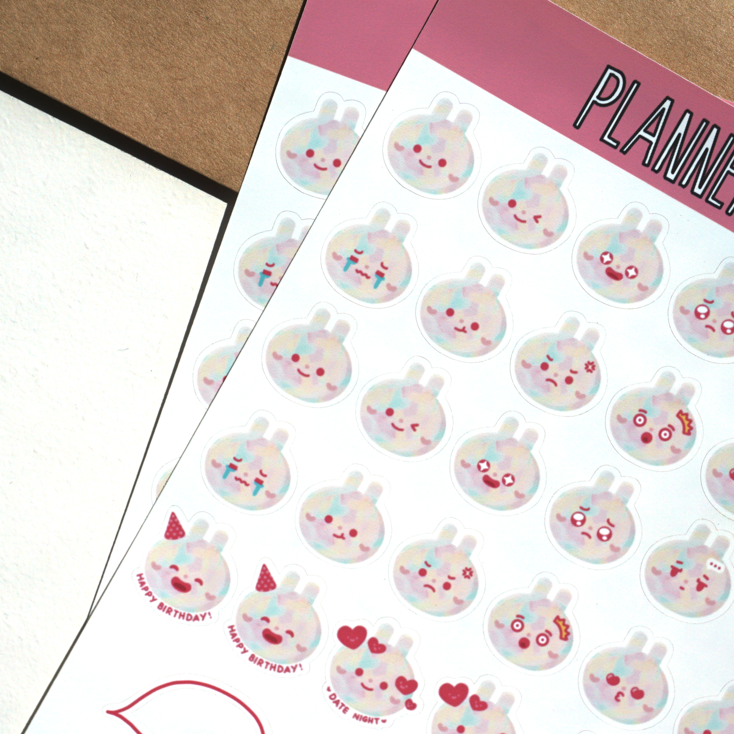 Bunny Mood Sticker Sheet