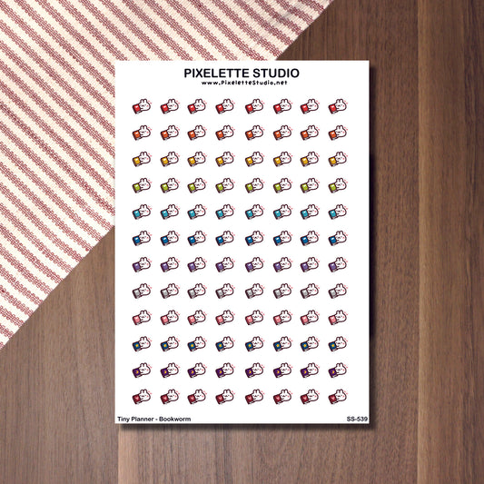 Tiny Planner Bookworm Sticker Sheet