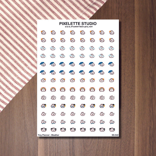 Tiny Planner Weather Sticker Sheet