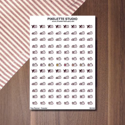 Tiny Planner Travel Sticker Sheet