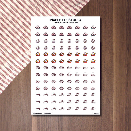 Tiny Planner Emotions 2 Sticker Sheet