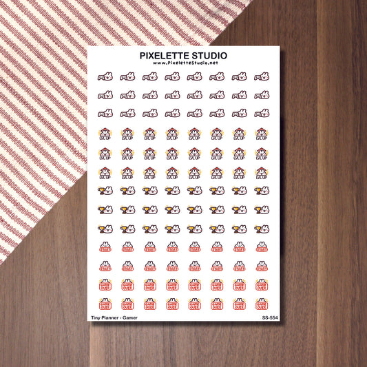 Tiny Planner Gamer Sticker Sheet