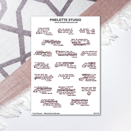 Tiny Planner Motivational Quotes