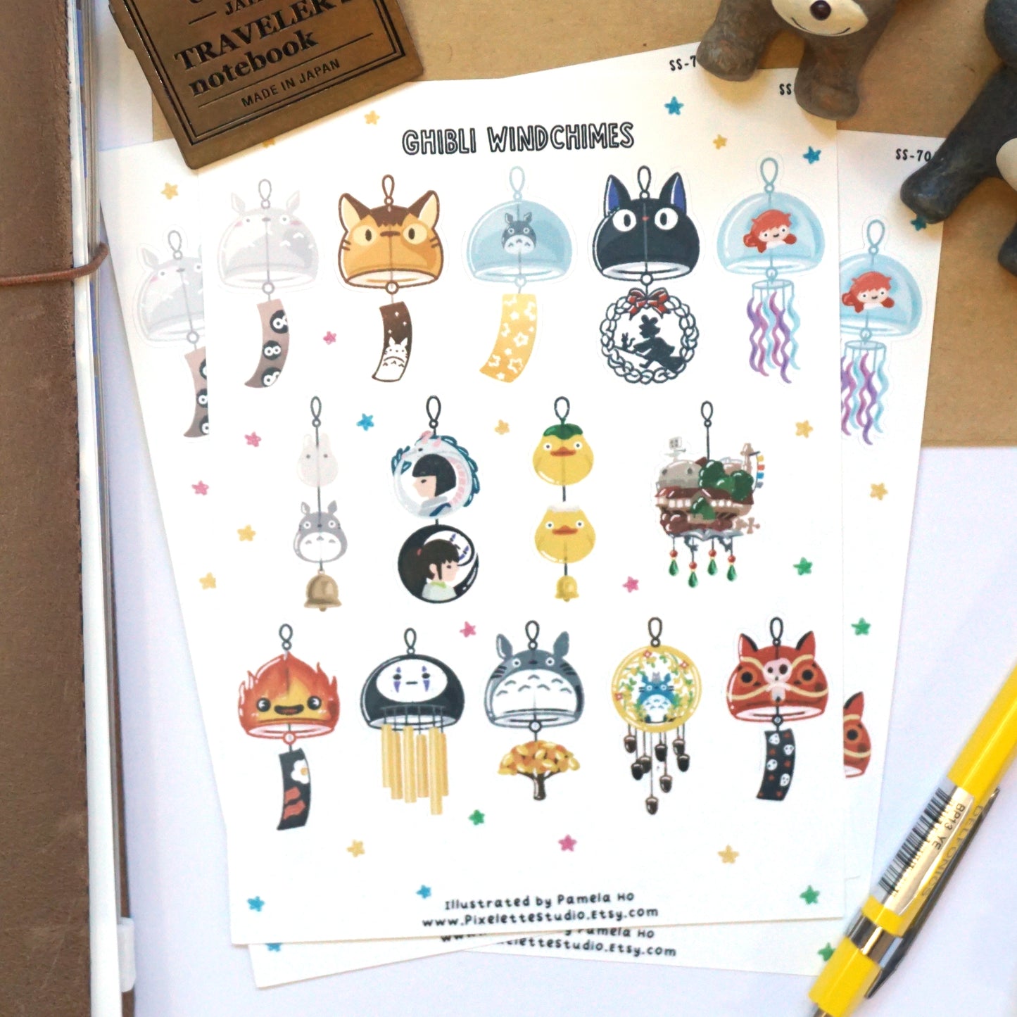 Studio Ghibli Windchimes Sticker Sheet