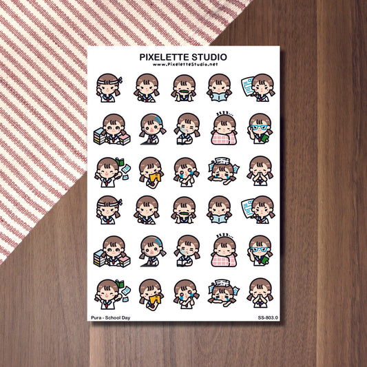 School Days Sticker Sheet