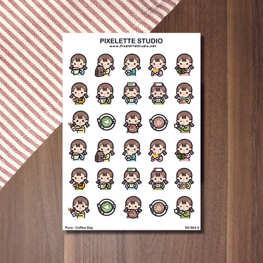 Coffee Day Sticker Sheet