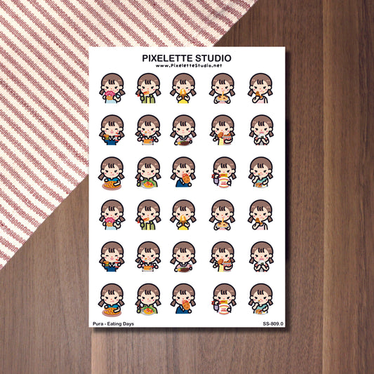 Eating Days Sticker Sheet