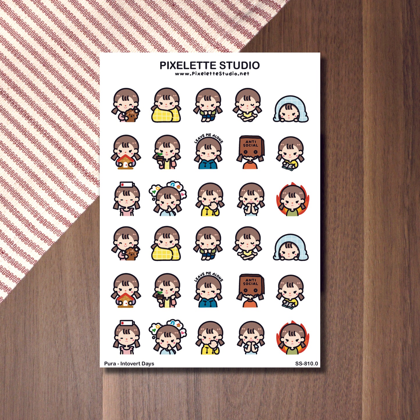 Introvert Days Sticker Sheet