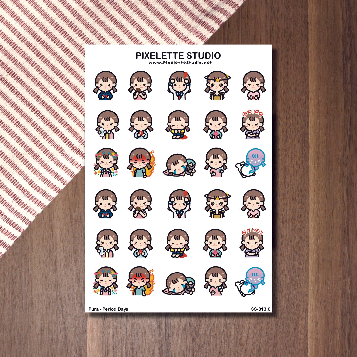 Period Days Sticker Sheet