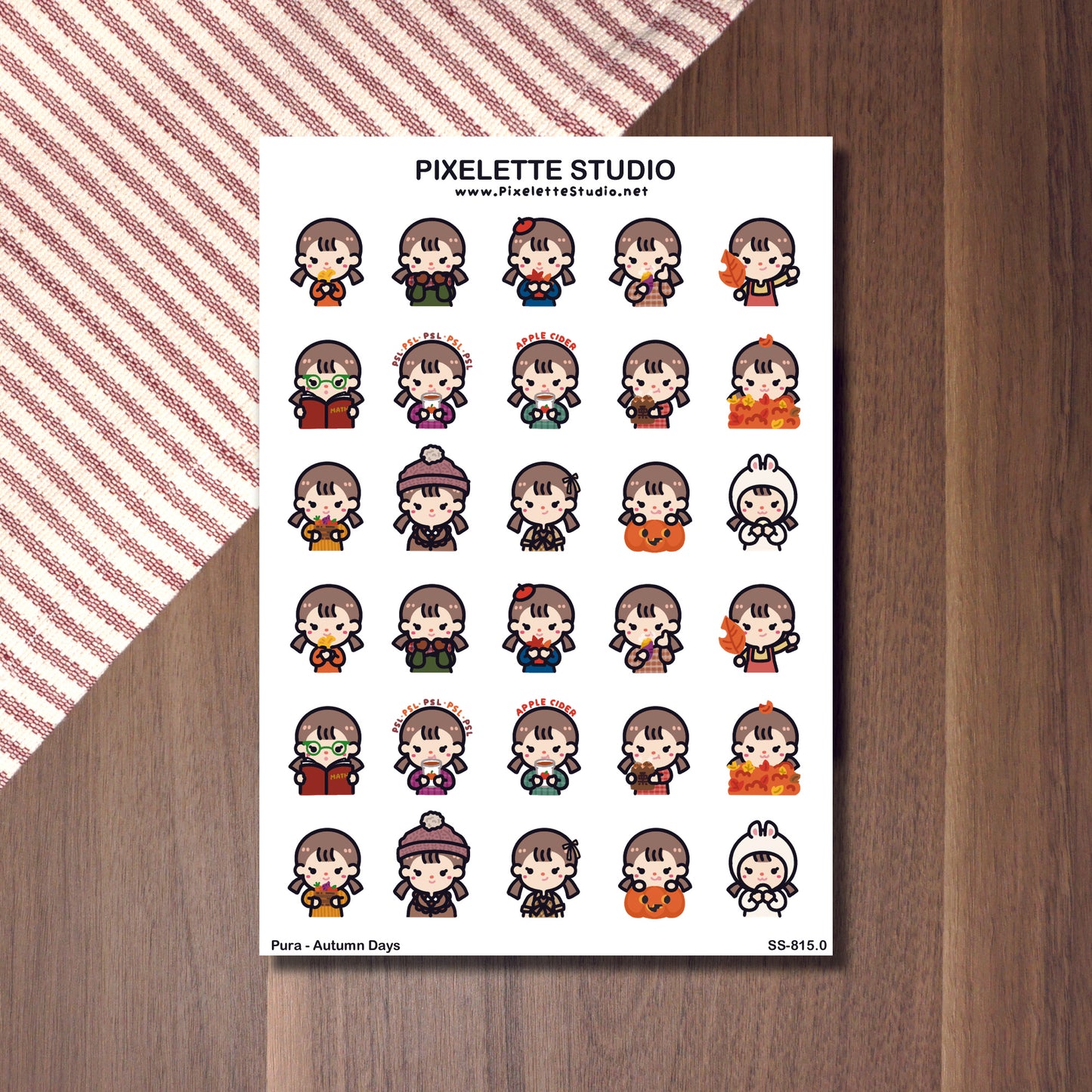 Autumn Days Sticker Sheet