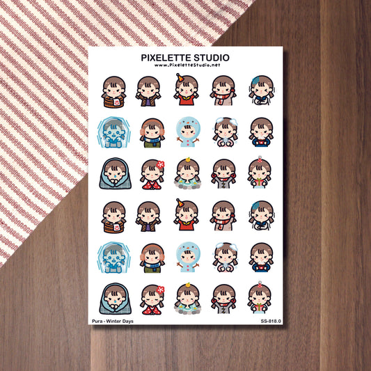 Winter Days Sticker Sheet