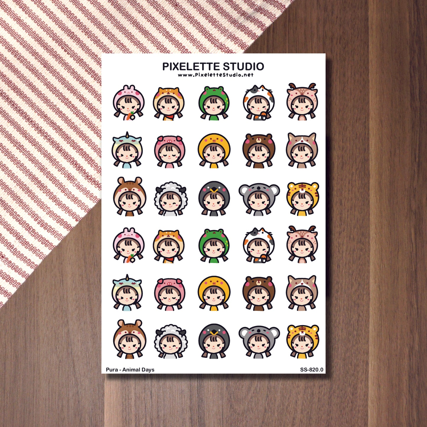 Animal Days Sticker Sheet