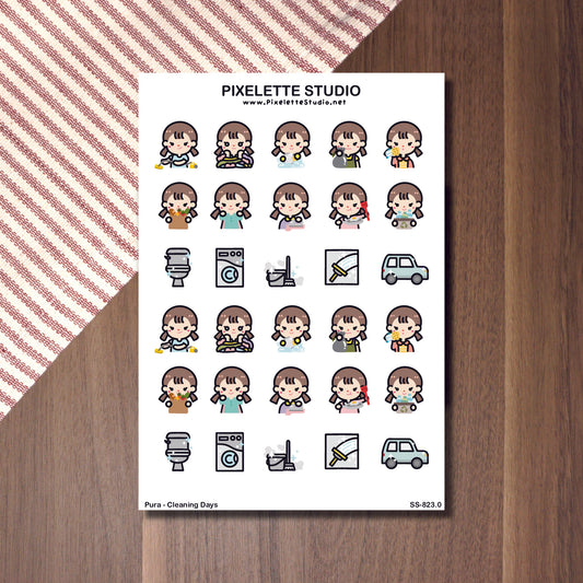 Cleaning Days Sticker Sheet