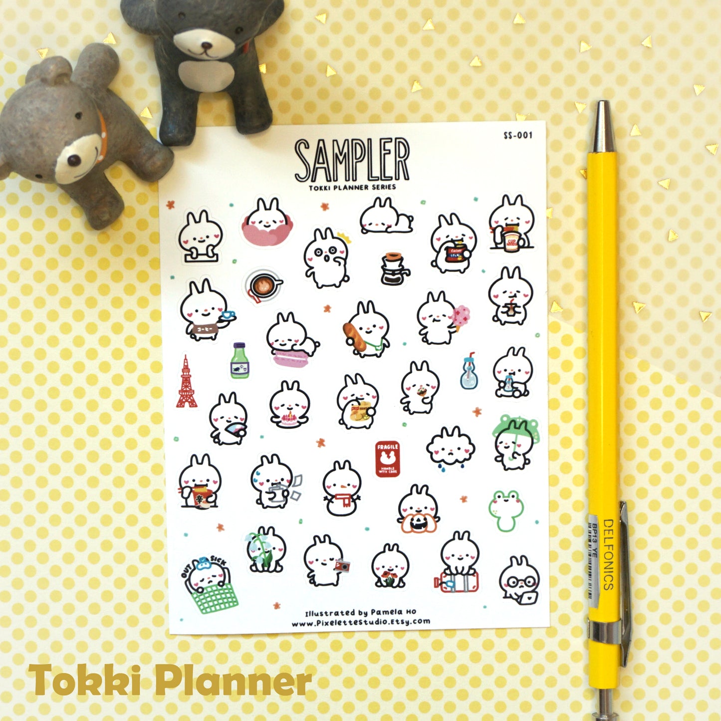 Tokki Planner Sampler Sticker Sheet